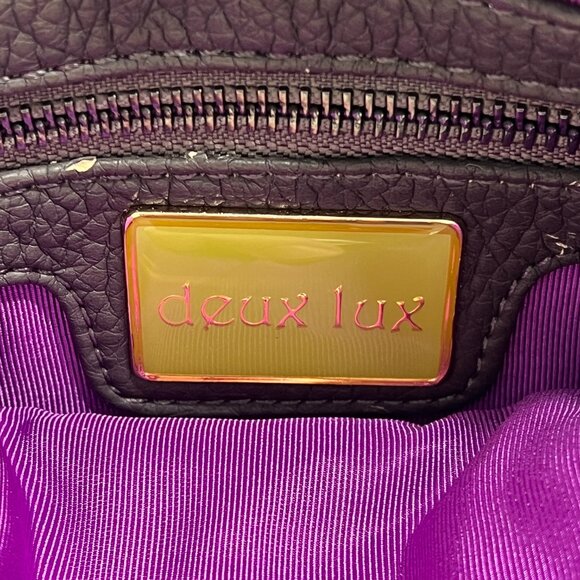 Deux Lux Black Sequin Studded Clutch Bag - Picture 3 of 7